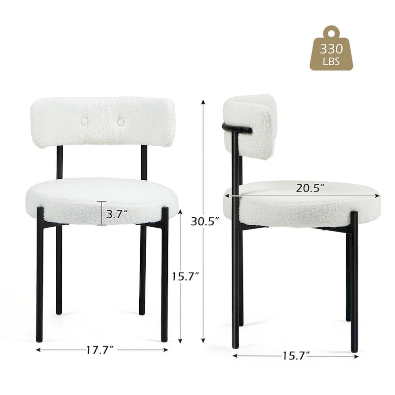 Chaises de salle à manger AVAWING, chaises de cuisine modernes du milieu du siècle, lot de 6