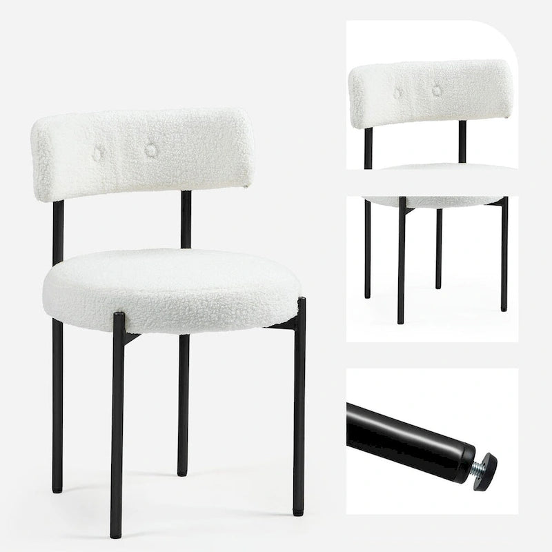 Chaises de salle à manger AVAWING, chaises de cuisine modernes du milieu du siècle, lot de 6