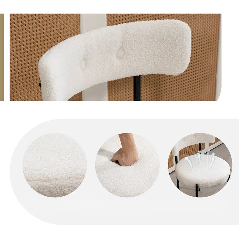 Chaises de salle à manger AVAWING, chaises de cuisine modernes du milieu du siècle, lot de 6