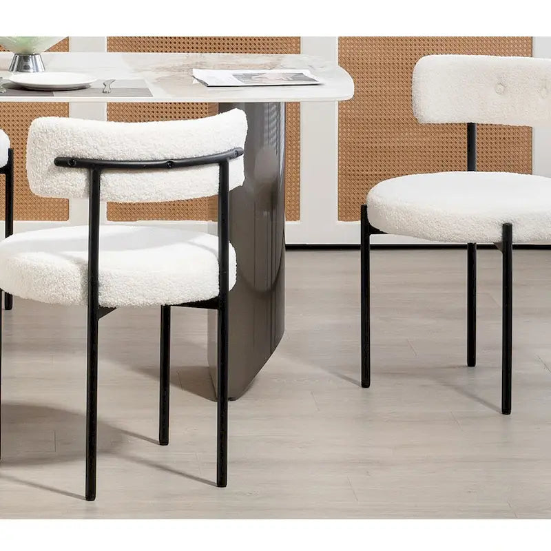 Chaises de salle à manger AVAWING, chaises de cuisine modernes du milieu du siècle, lot de 6