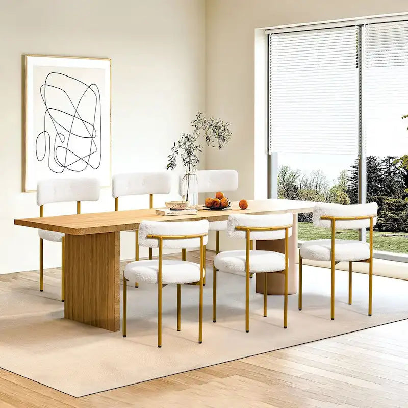 Chaises de salle à manger AVAWING, chaises de cuisine modernes du milieu du siècle, lot de 6