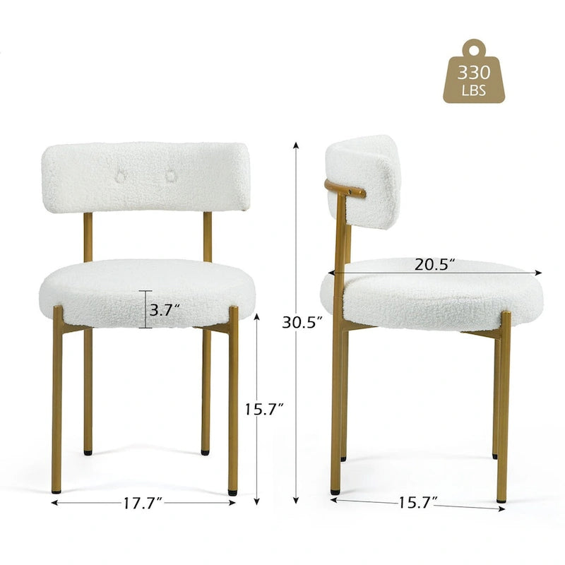 Chaises de salle à manger AVAWING, chaises de cuisine modernes du milieu du siècle, lot de 6