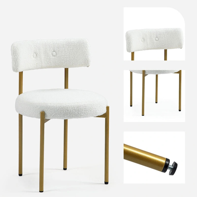 Chaises de salle à manger AVAWING, chaises de cuisine modernes du milieu du siècle, lot de 6