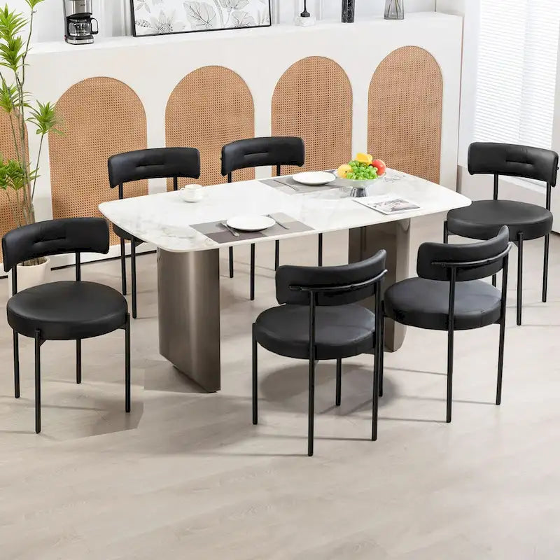 Chaises de salle à manger AVAWING, chaises de cuisine modernes du milieu du siècle, lot de 6