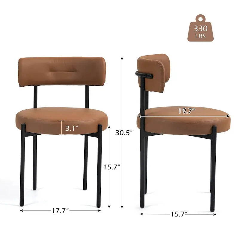 Chaises de salle à manger AVAWING, chaises de cuisine modernes du milieu du siècle, lot de 6