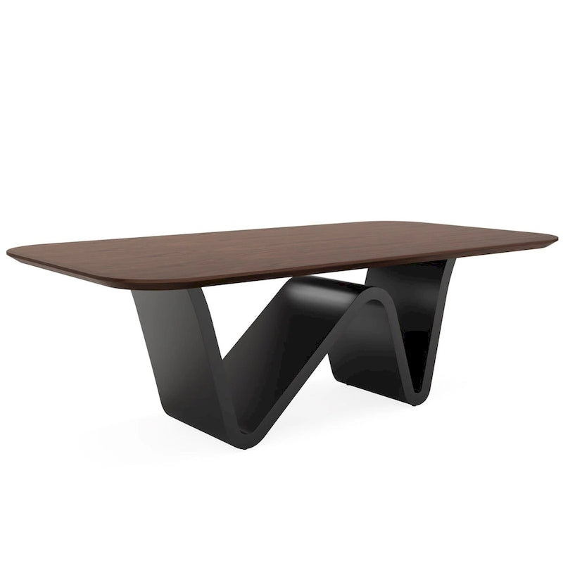 Table à manger rectangulaire en pierre frittée de 199,9 cm pour 6 à 8 personnes - N/A