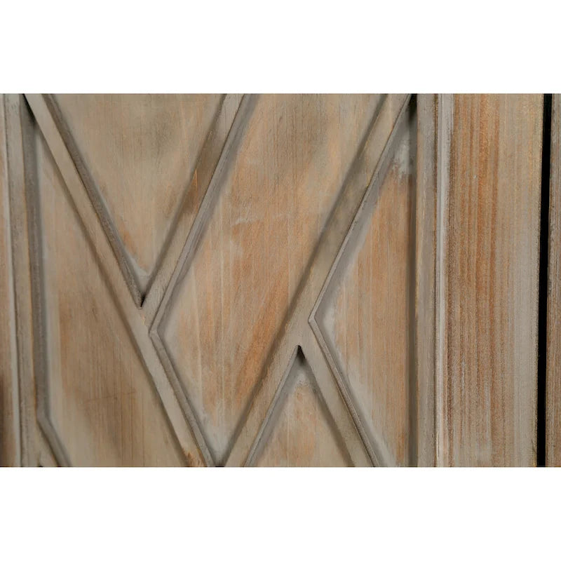 Buffet à 4 portes en bois sergé