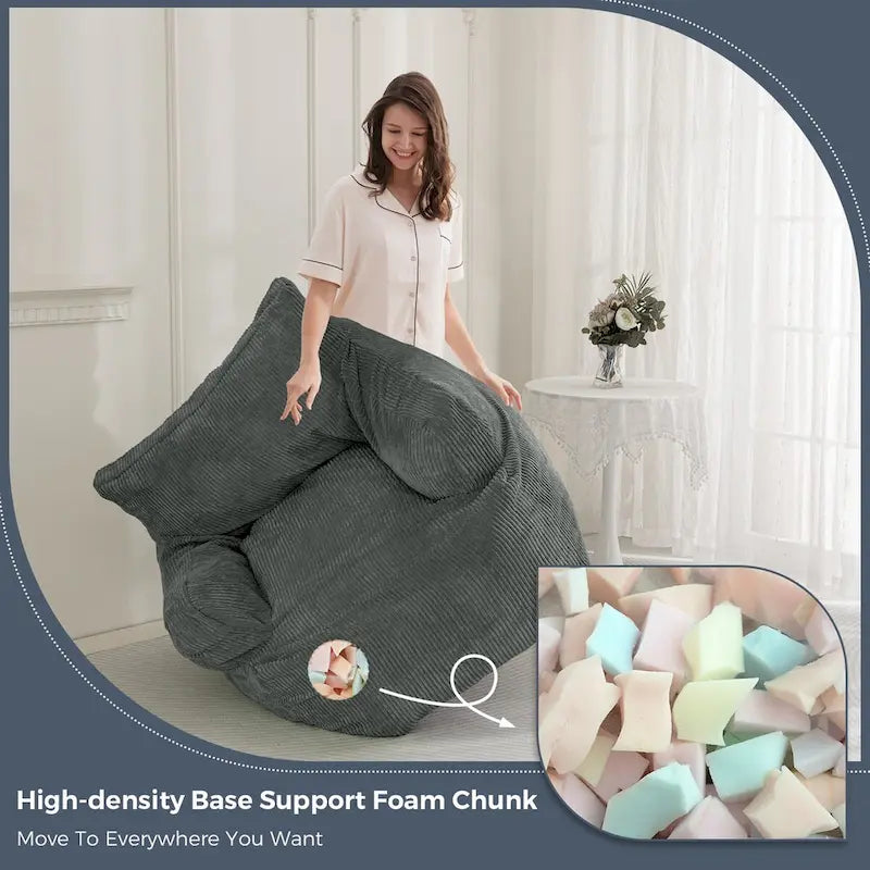 Grand pouf géant canapé paresseux