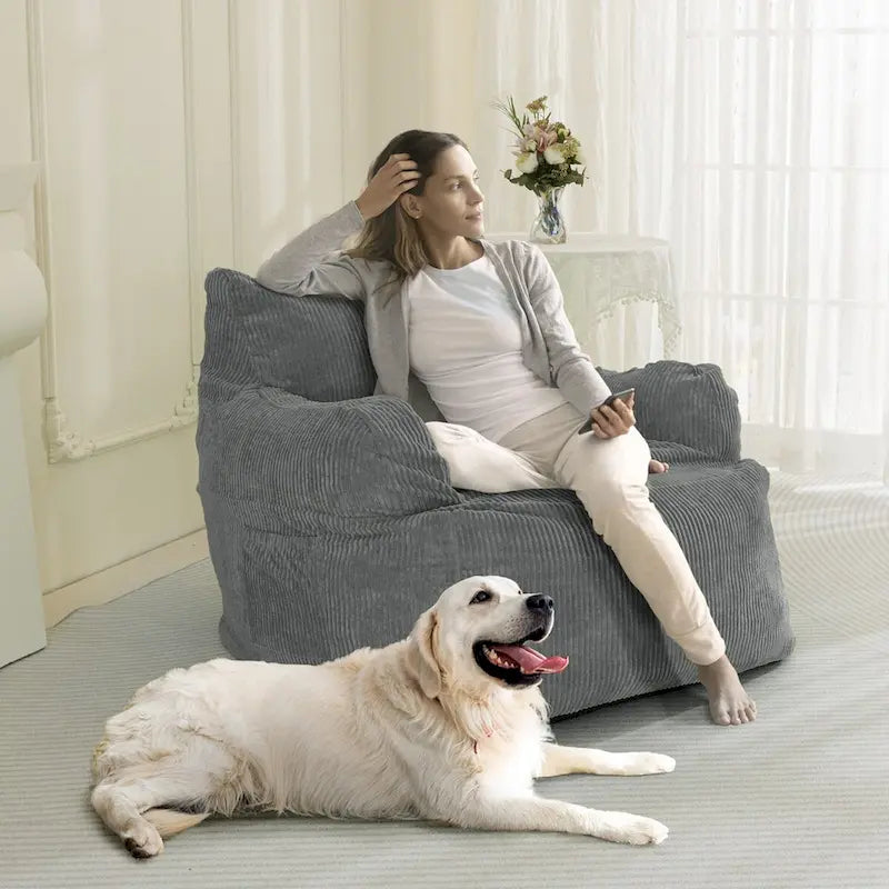 Grand pouf géant canapé paresseux
