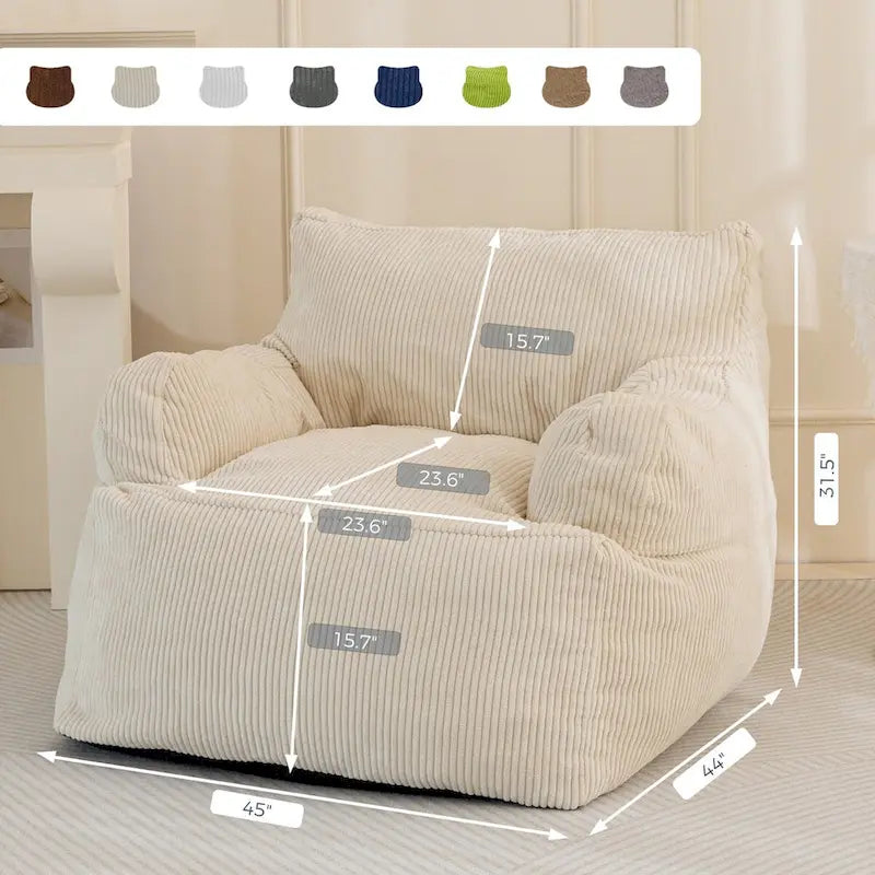 Grand pouf géant canapé paresseux