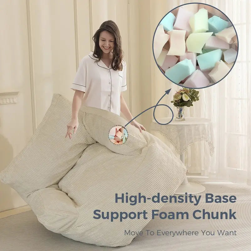 Grand pouf géant canapé paresseux