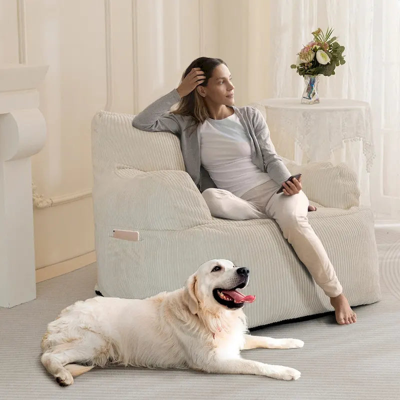 Grand pouf géant canapé paresseux