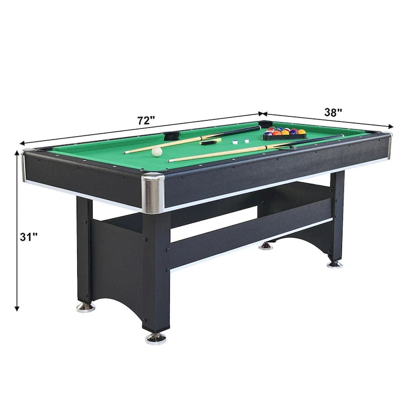 Table de billard de 6 pi avec plateau de tennis de table