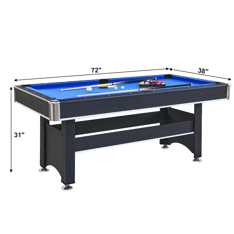 Table de billard de 6 pi avec plateau de tennis de table