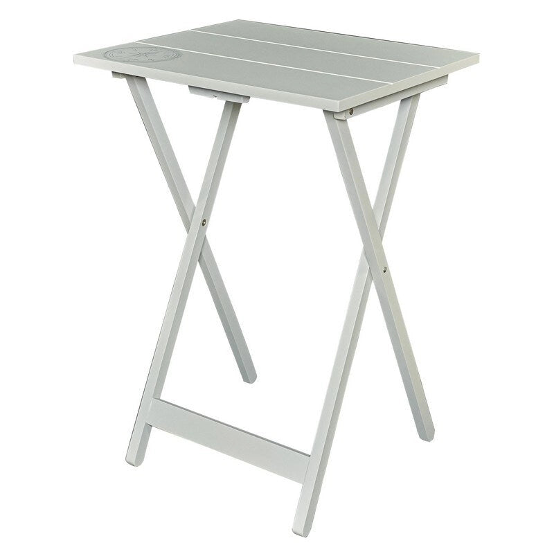 Ensemble de 5 plateaux TV pliants en bois massif Compass, couleur gris clair