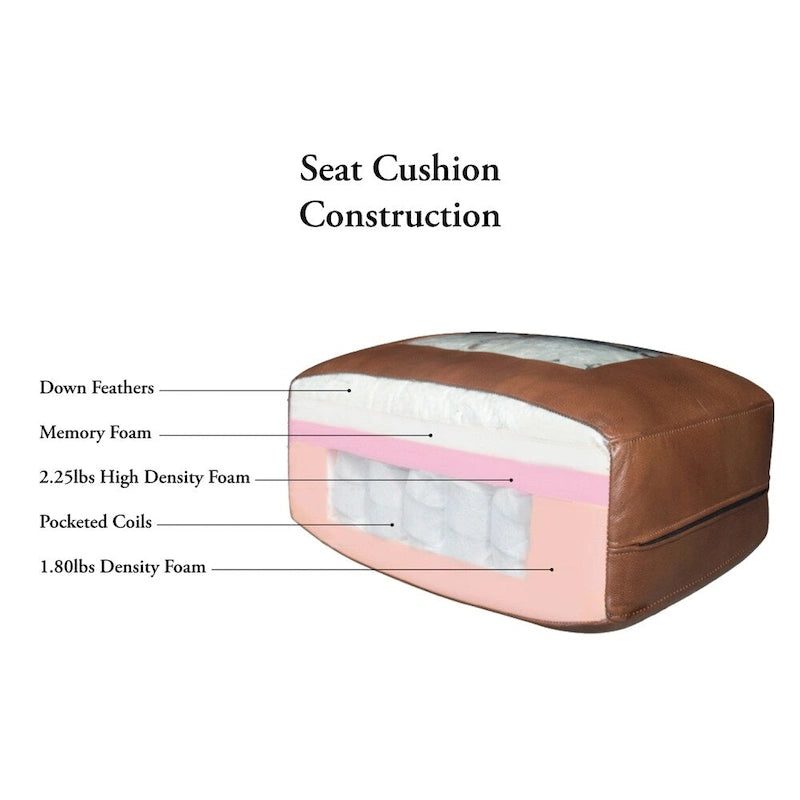 Canapé Chesterfield en cuir pleine fleur Hydeline Alton Bay