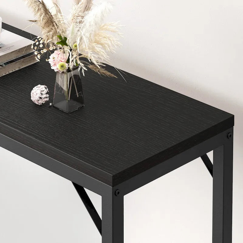 Console étroite Table de canapé Table de couloir industrielle pour entrée