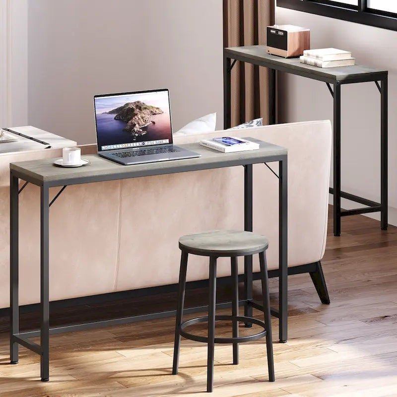 Console étroite Table de canapé Table de couloir industrielle pour entrée