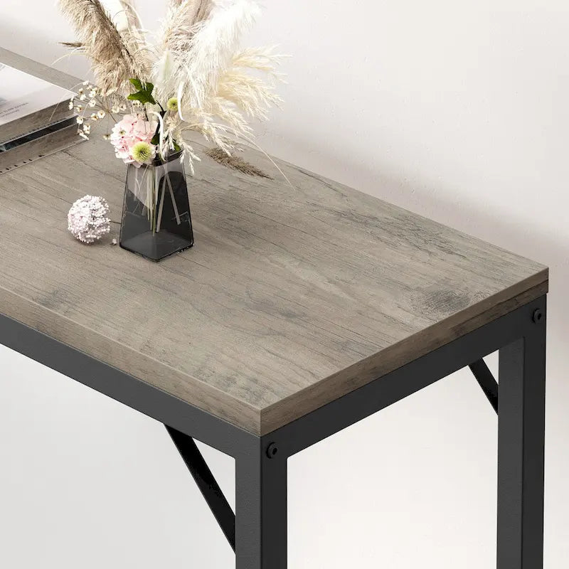 Console étroite Table de canapé Table de couloir industrielle pour entrée