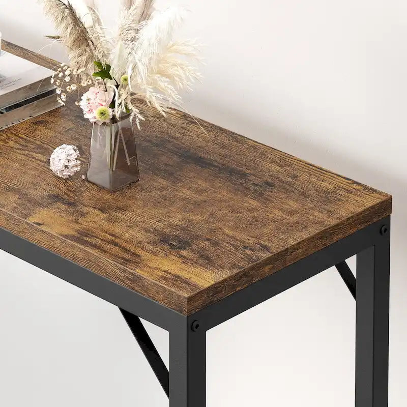 Console étroite Table de canapé Table de couloir industrielle pour entrée
