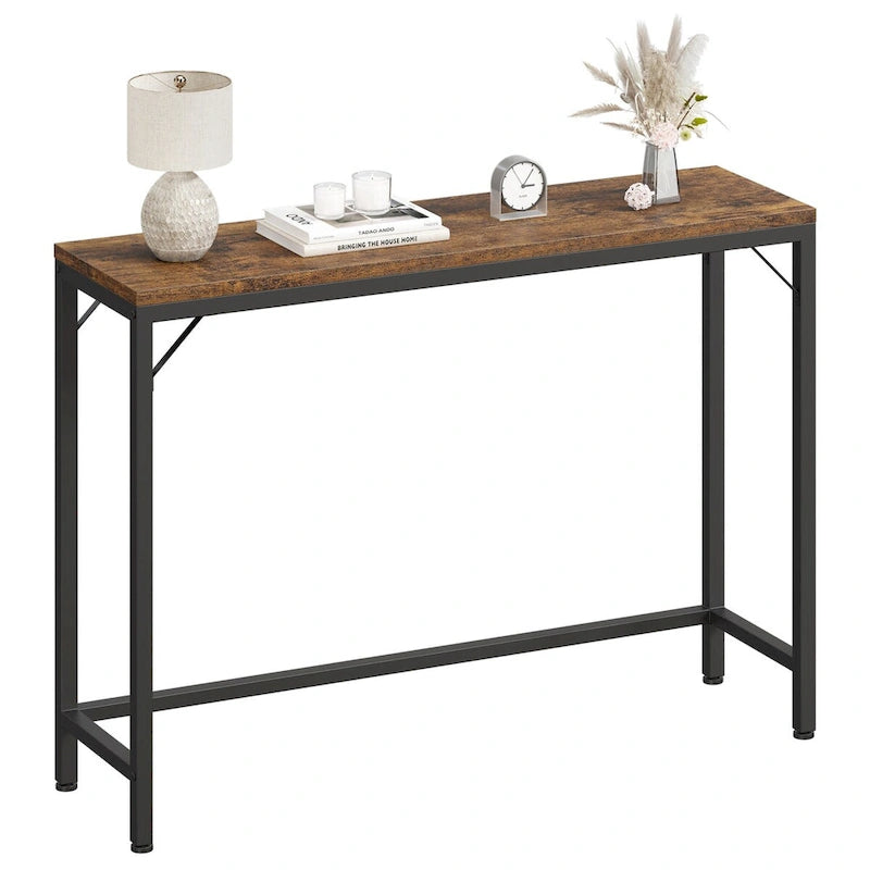 Console étroite Table de canapé Table de couloir industrielle pour entrée