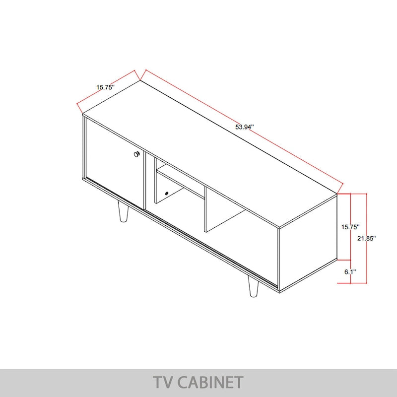 Meuble TV console moderne du milieu du siècle CraftPorch