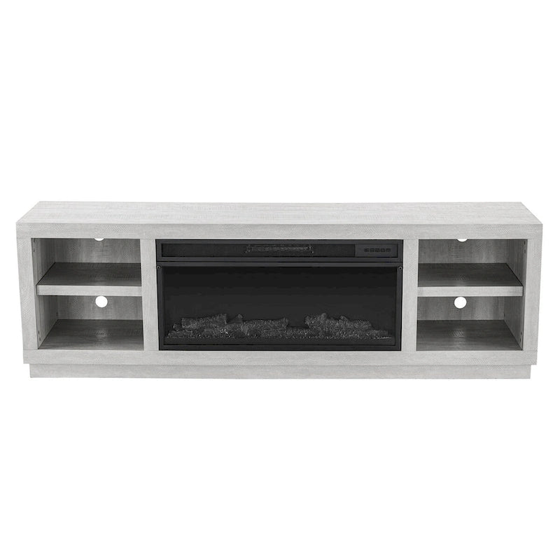 Meuble TV console de 77 po pour téléviseurs jusqu'à 85 po avec cheminée – 77 pouces de largeur