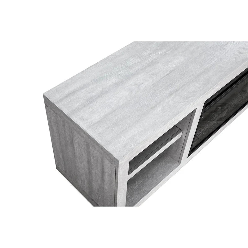 Meuble TV console de 77 po pour téléviseurs jusqu'à 85 po avec cheminée – 77 pouces de largeur