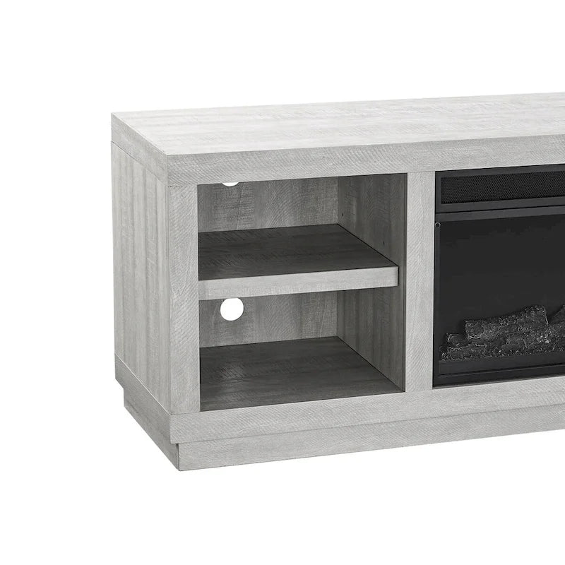 Meuble TV console de 77 po pour téléviseurs jusqu'à 85 po avec cheminée – 77 pouces de largeur