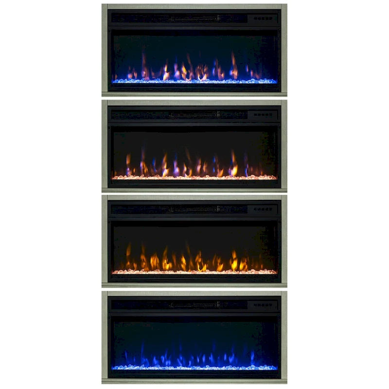 Meuble TV console de 77 po pour téléviseurs jusqu'à 85 po avec cheminée – 77 pouces de largeur
