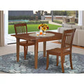 East West Furniture Dining Table Set - A Rectangle Kitchen Table and Dinette Chairs, 36x54 Inch, Mahogany(Pieces Option)