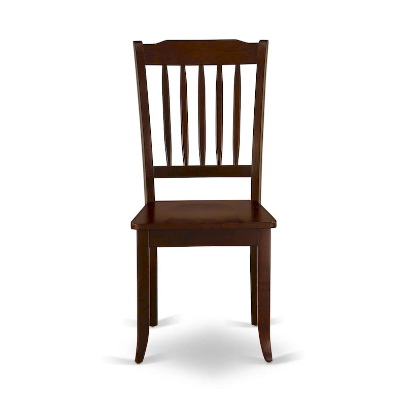 East West Furniture Ensemble de salle à manger - Une table de cuisine rectangulaire et des chaises de salle à manger, 36x54 pouces, Acajou (Option Pièces)