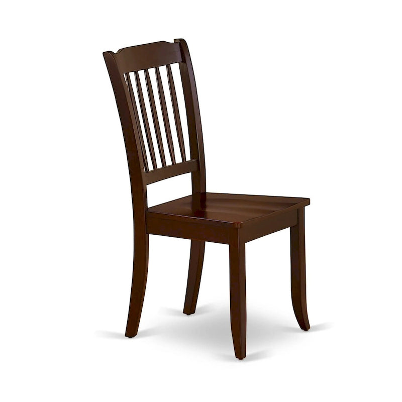 East West Furniture Ensemble de salle à manger - Une table de cuisine rectangulaire et des chaises de salle à manger, 36x54 pouces, Acajou (Option Pièces)