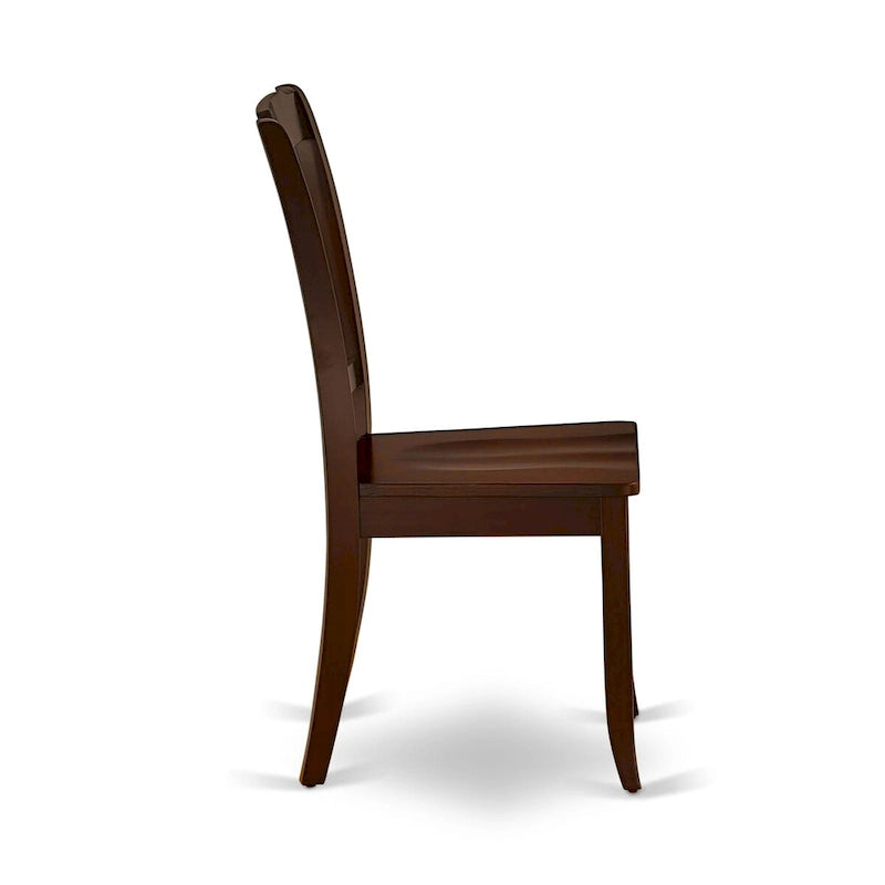 East West Furniture Ensemble de salle à manger - Une table de cuisine rectangulaire et des chaises de salle à manger, 36x54 pouces, Acajou (Option Pièces)