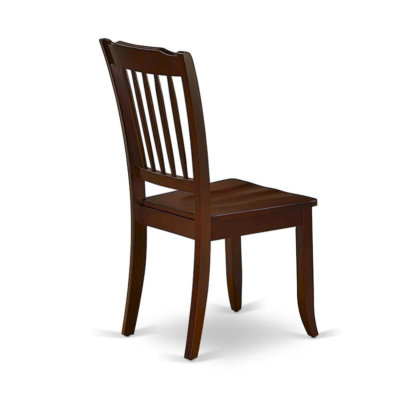 East West Furniture Ensemble de salle à manger - Une table de cuisine rectangulaire et des chaises de salle à manger, 36x54 pouces, Acajou (Option Pièces)