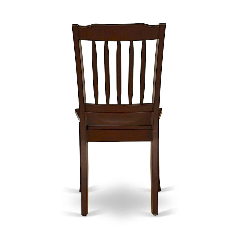 East West Furniture Ensemble de salle à manger - Une table de cuisine rectangulaire et des chaises de salle à manger, 36x54 pouces, Acajou (Option Pièces)