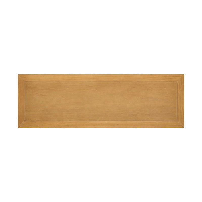 Table console vintage avec grand espace de rangement, quatre petits tiroirs et étagère inférieure pour salons, entrées et cuisines