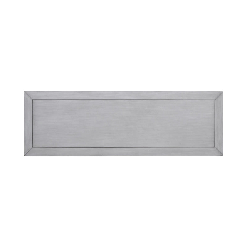 Table console vintage avec grand espace de rangement, quatre petits tiroirs et étagère inférieure pour salons, entrées et cuisines