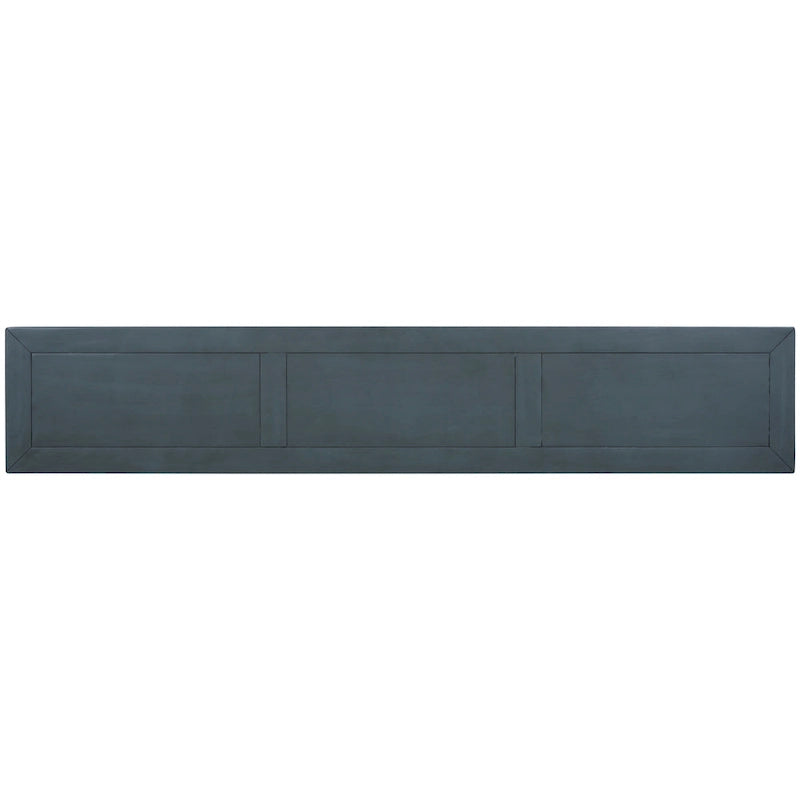 Console d'entrée rustique, table de canapé de 60 pouces de long avec deux tiroirs de tailles différentes et une étagère inférieure pour le rangement