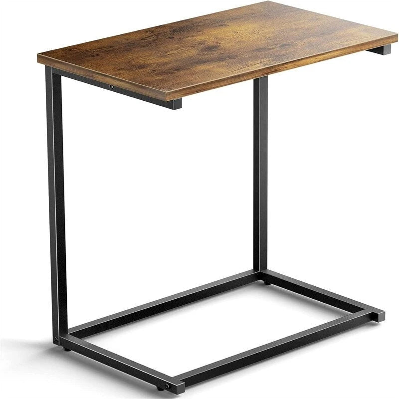 Table d'appoint en C de 68,6 cm de haut - 30D x 50l x 68,6H cm