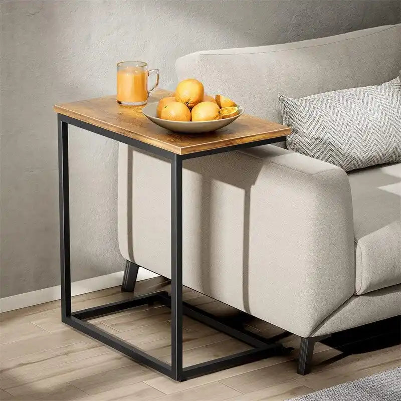Table d'appoint en C de 68,6 cm de haut - 30D x 50l x 68,6H cm