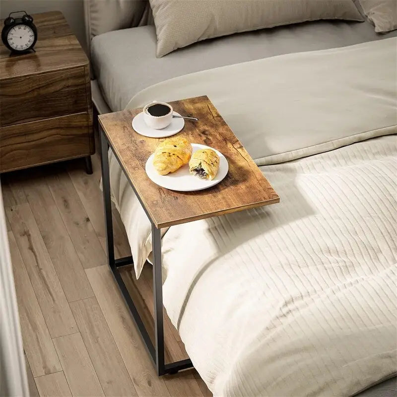 Table d'appoint en C de 68,6 cm de haut - 30D x 50l x 68,6H cm
