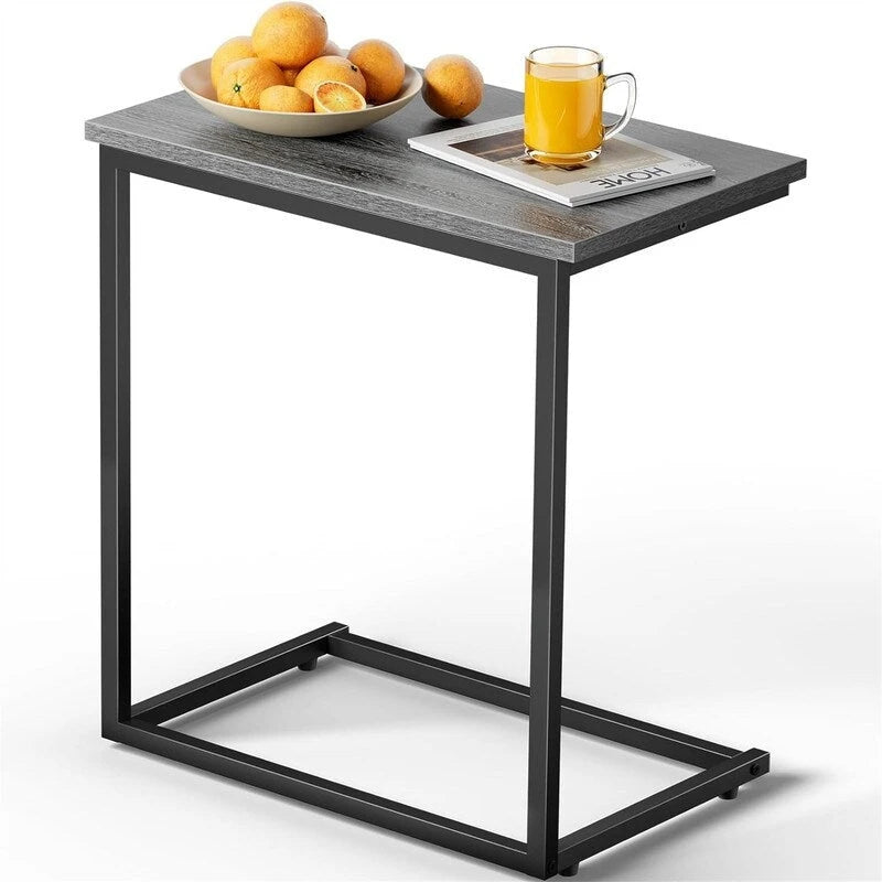Table d'appoint en C de 68,6 cm de haut - 30D x 50l x 68,6H cm