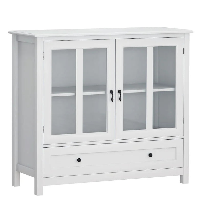 Buffet/Bahut polyvalent avec portes vitrées