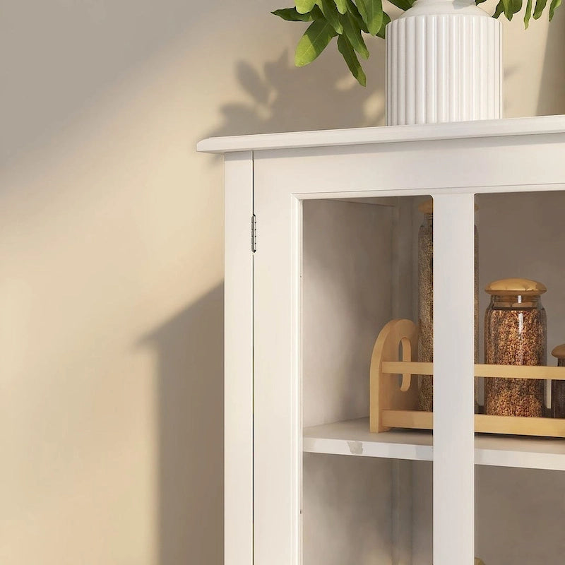 Buffet/Bahut polyvalent avec portes vitrées