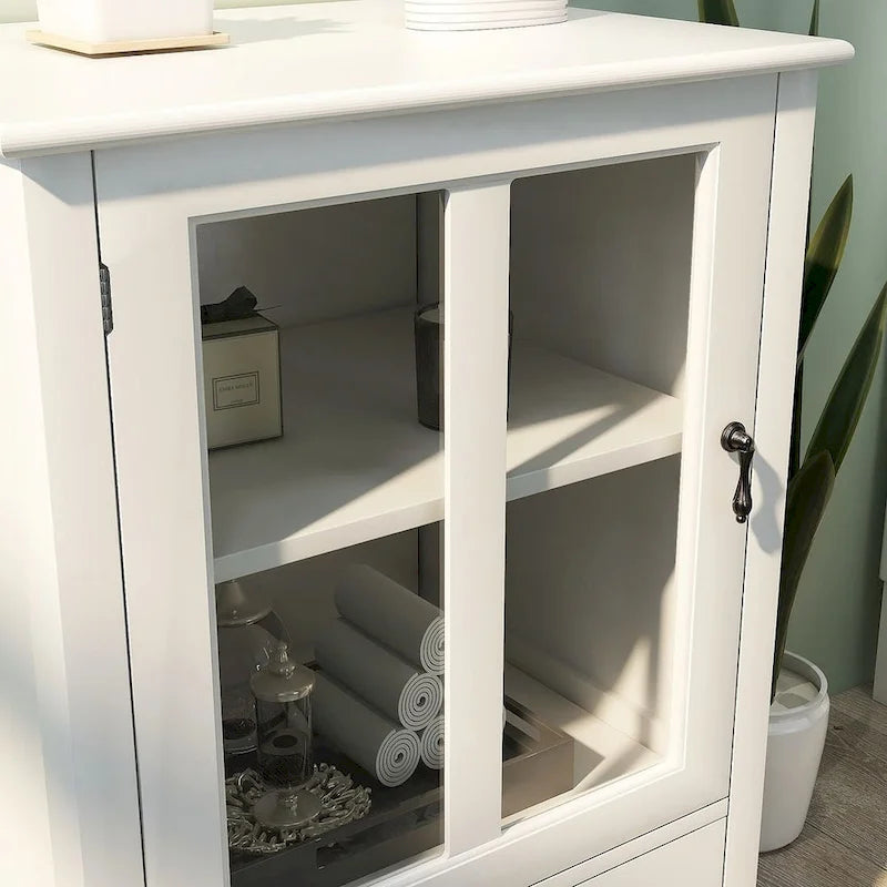 Buffet/Bahut polyvalent avec portes vitrées