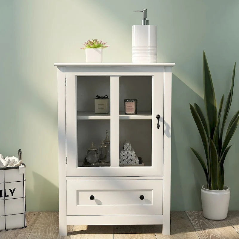 Buffet/Bahut polyvalent avec portes vitrées