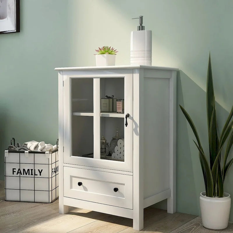 Buffet/Bahut polyvalent avec portes vitrées