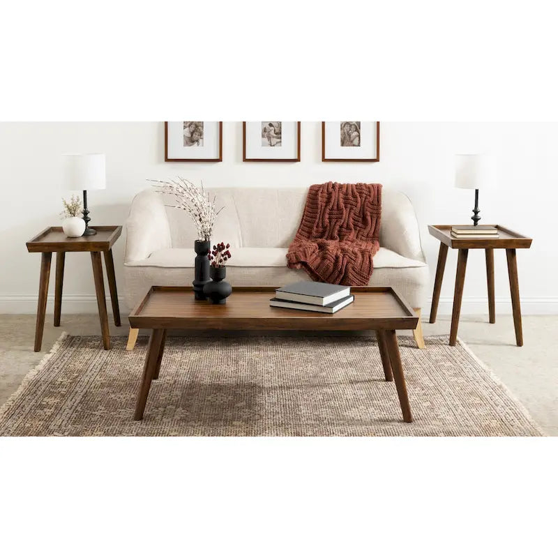 Table basse rectangulaire en bois Kate et Laurel Eastmont