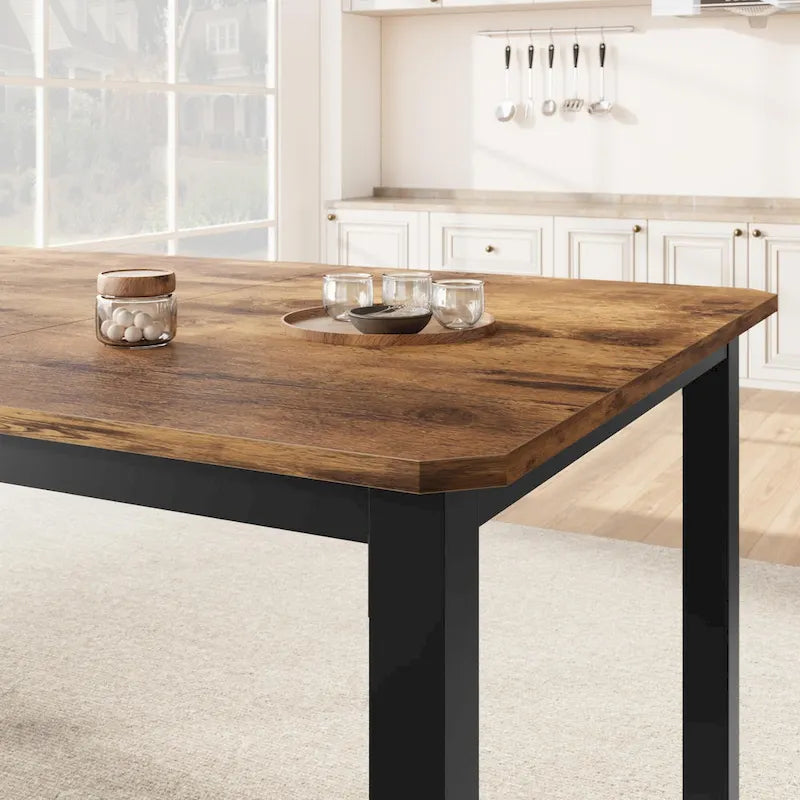 Table à Manger Industrielle pour 6 à 8 Personnes